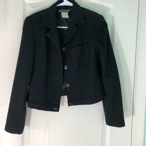 Vintage Black Cropped Blazer Savannah